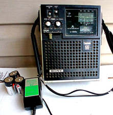 Sony Captain 55 Radio  Adapter Tested Works 4-Band Model ICF- 5500M Japan