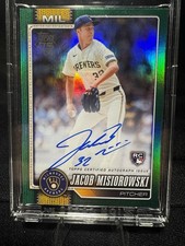 2026 Topps Series One - Jacob Misiorowski - Green /99 On Card Auto #10 RC Brewer