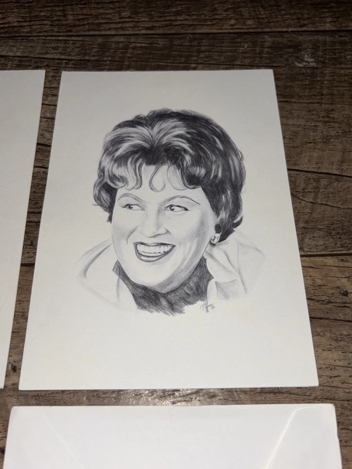 Tarjeta de felicitación Patsy Cline en blanco con sobres par de música country Foto 4 de 4