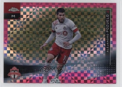 2021 Topps Chrome MLS Pink X-Fractor Alejandro Pozuelo #35 0y59