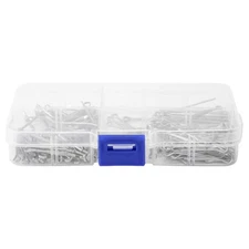 175Pc SPLIT PINS Cotter Fixings Set Assorted Sizes Zinc Plated Steel Hard3512