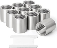 10PCS 304 Stainless Steel Cast Pipe Fitting, Coupling, 1/2" X 1/2" NPT Female Th