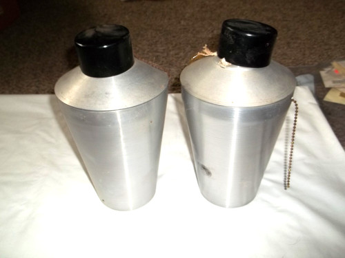 2 VTG brushed Stainless Garden Torch Metal Tiki Torch MCM