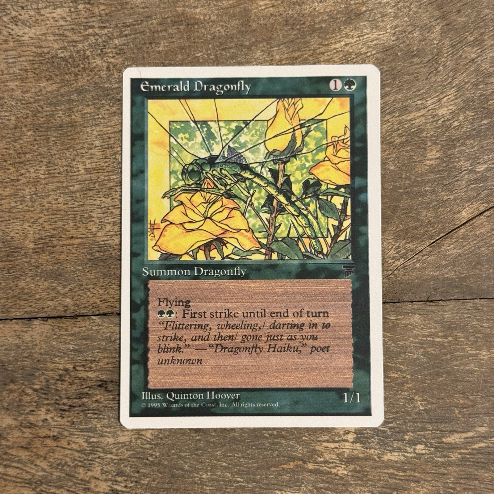 Emerald Dragonfly VLP Chronicles 1995 MTG Magic the Gathering TCG