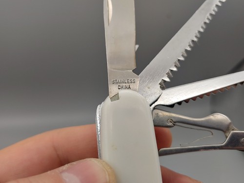 VTG Sony Swiss Army Knife Style Multi-tool 13 tools no tweezer/toothpick Rare - Picture 8 of 17