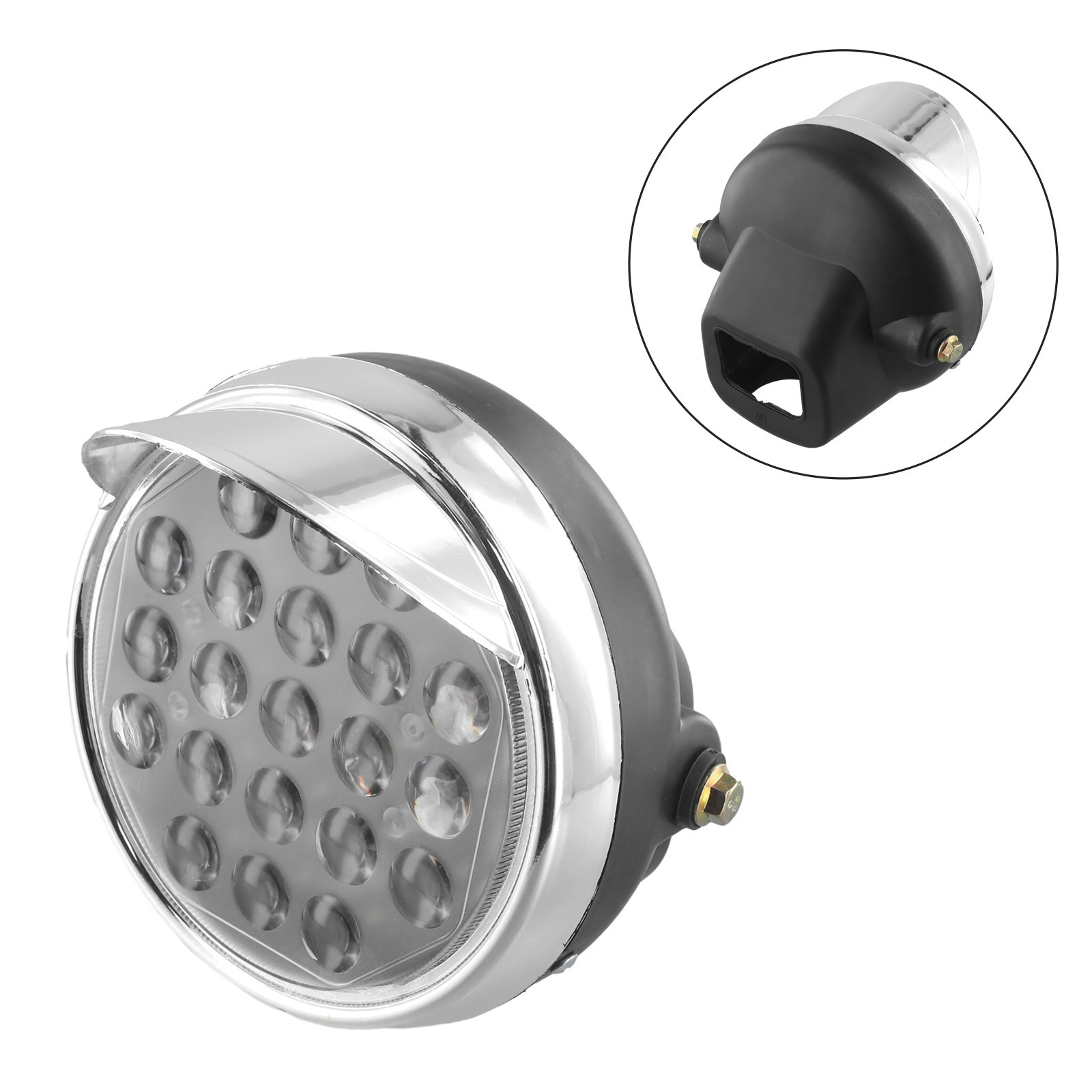 Headlight Electric Tricycle 12V-80V Aluminum Alloy Assembly LED Spotlight