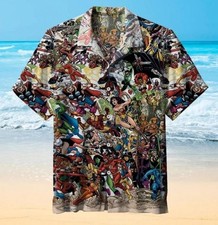 Superhero Comic Characters Collection Hawaiian Shirt