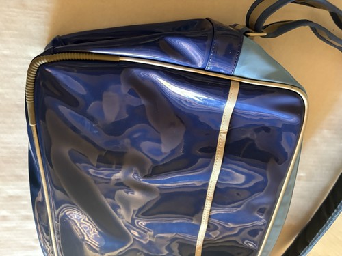 Nike Vintage Retro Azul Lona Gimnasio Bolso de Hombro con Cremallera Raro - Imagen 6 de 9