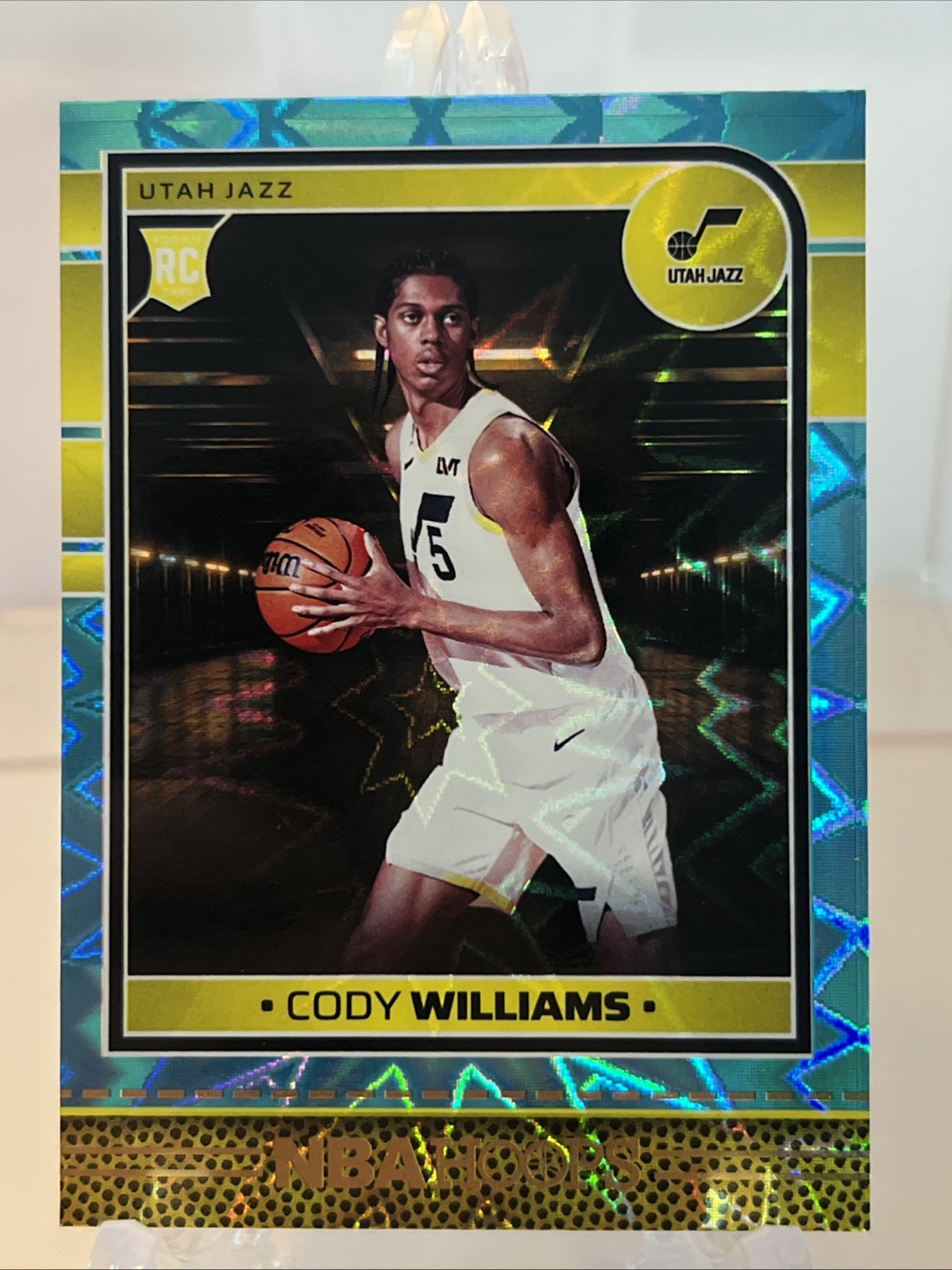 2024-25 Panini Nba Hoops - Rookies Cody Williams #240 Teal Explosion (RC)