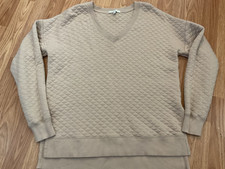 Z-Supply V-Neck Womens Quilted Sweatshirt Soft Comfort Sz.XS 46"chest/25 L