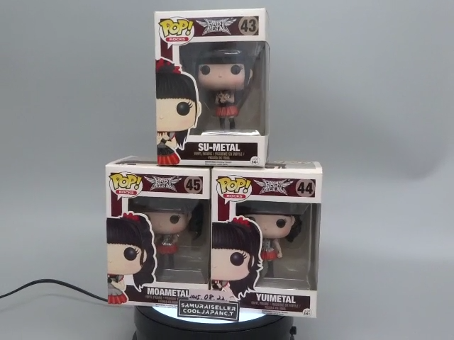 FUNKO POP! ROCKS BABYMETAL SU #43 YUI #44 MOA #45 SET OF 3