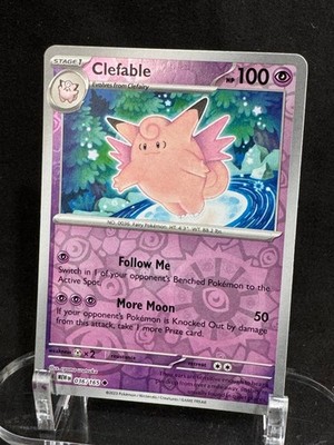 Clefable 036/165 Uncommon 151 Pokemon Reverse Holo Near Mint