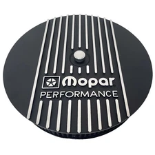 NOS Mopar Performance Raised Logo 13" Black Air Cleaner Kit - Die-Cast Aluminum
