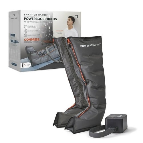 Botas Sharper Image PowerBoost - Recuperación de piernas de compresión de aire