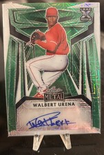 RARE 1/2 Walbert Urena 2024 Leaf Metal Preview Autographed Green