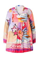 Angel of Style Damen große Größen Tunika A Linie Alloverdruck Langarm 837542