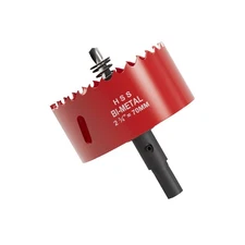 2-3/4 Inch M42 HSS Hole Saw - 70mm Bi-Metal Hole Cutter, Triangular Shank Hol...