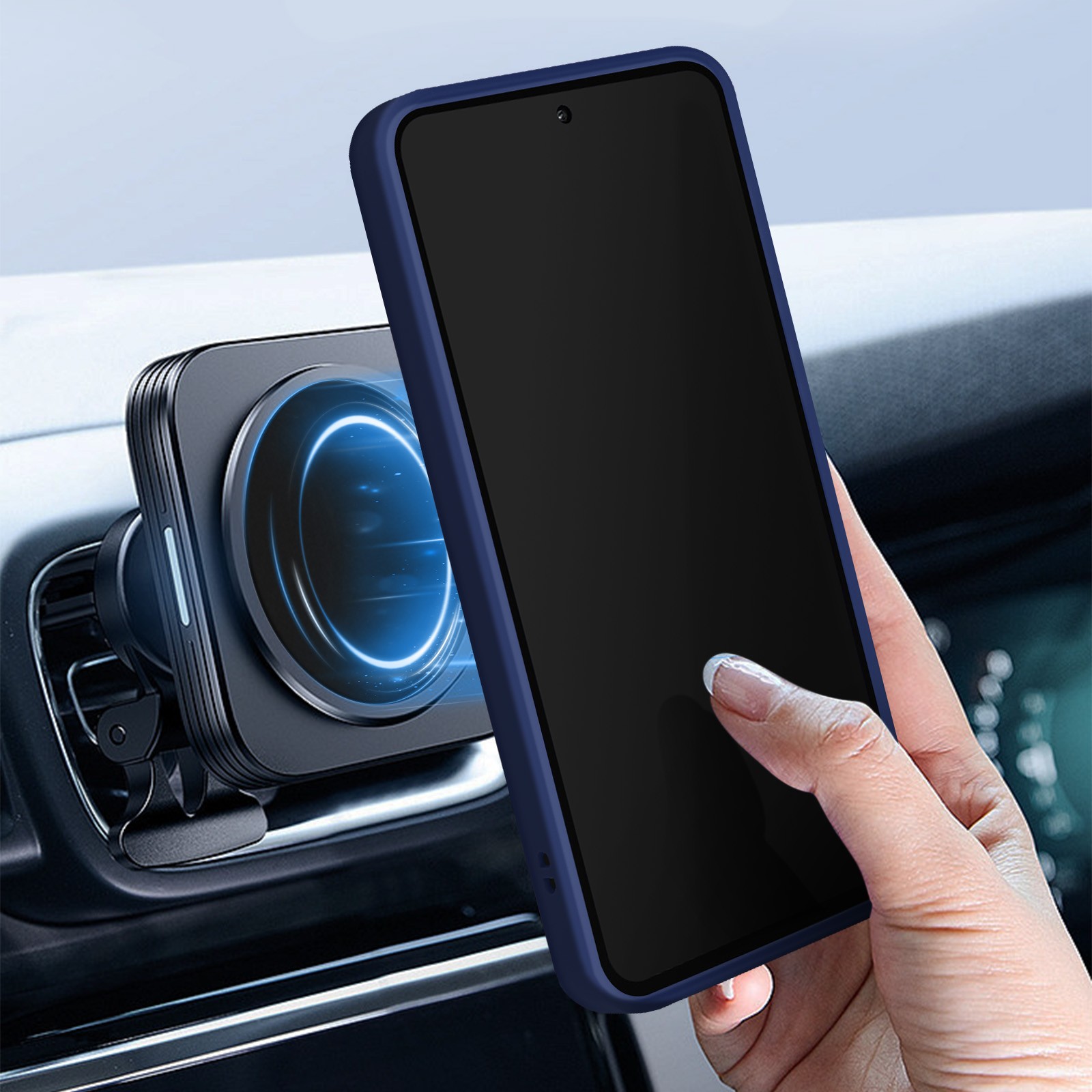 Coque Galaxy A55 avec béquille de table idéale pour appels vidéo et streaming