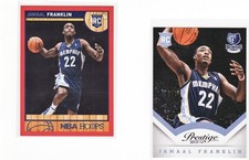 Jamaal Franklin Lot. 2013-14 NBA Hoops Red RC #296 & Prestige RC #190 (Grizzlies