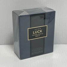 AVON LUCK For Him Eau De Toilette Spray 2.5 FL. OZ. 75 ML NEW SEALED