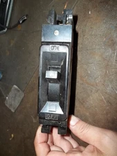 FEDERAL PACIFIC 20 AMP 20A @ 25C CIRCUIT BREAKER GW-9 1 POLE NEF 212020 (EE3)