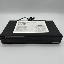 MITSUBISHI DA-F76 FM AM Tuner Black With Manual Instruction Book Clean