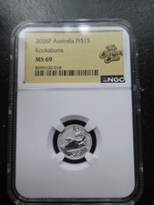 2026P Australien Platin Pt 15 $ Kookaburra NGC MS-69