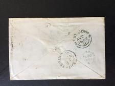 D GB 1857 WEST COWES DDA + NUMERAL 225 POSTMARKS ON COVER TO SHAFTSBURY