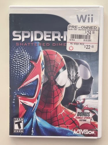 Spider-Man Shattered Dimensions(nintendo, pre-owned, manual included, wii) 
