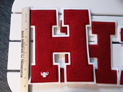 Varsity sew on letters, 4 different sizes