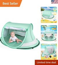 Large UPF 50 Baby Beach Tent - Portable Sun Shade for Infants  Toddlers