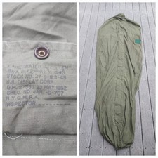 Korean War US M1945 Sleeping Bag Cover Case Water Repellent 1952 Dated M-1945