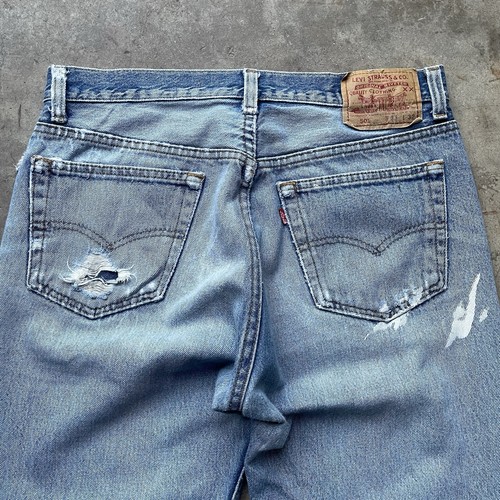 Vintage Levi's 501 Jeans W32 L31 Made in USA 90s Blue… - Gem
