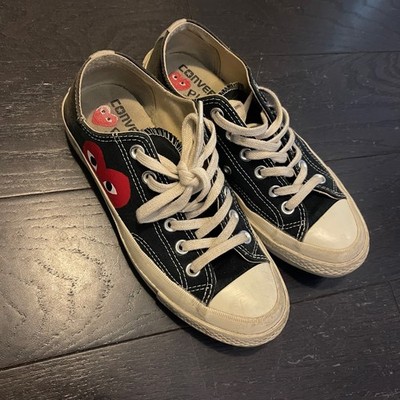 Converse x COMME des GARCONS PLAY Chuck 70 Low Black White US7