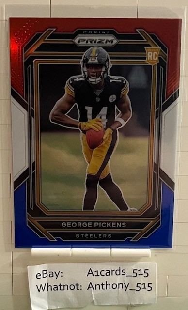 George Pickens - 2022 Prizm Rookie #329 - Red White Blue Prizm
