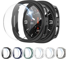 6 6 Pack Screen Protector Case for Samsung Galaxy Watch 9 40mm Anti-Fog Bumper C