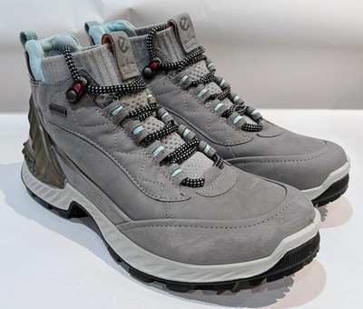 ECCO Exohike Grey Nub GTX Comfy Cushioned Waterproof Walking Trainer UK 3 EU 36