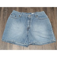 Vintage Levis Denim Shorts Womens Size 14 Blue Jean High Waist Mom Casual