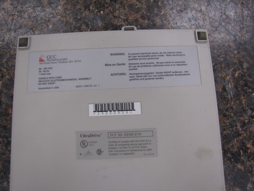 Vintage GCC Technologies Ultra Hard Drive Enclosure - TESTED & WORKS - HF49 - Picture 5 of 6