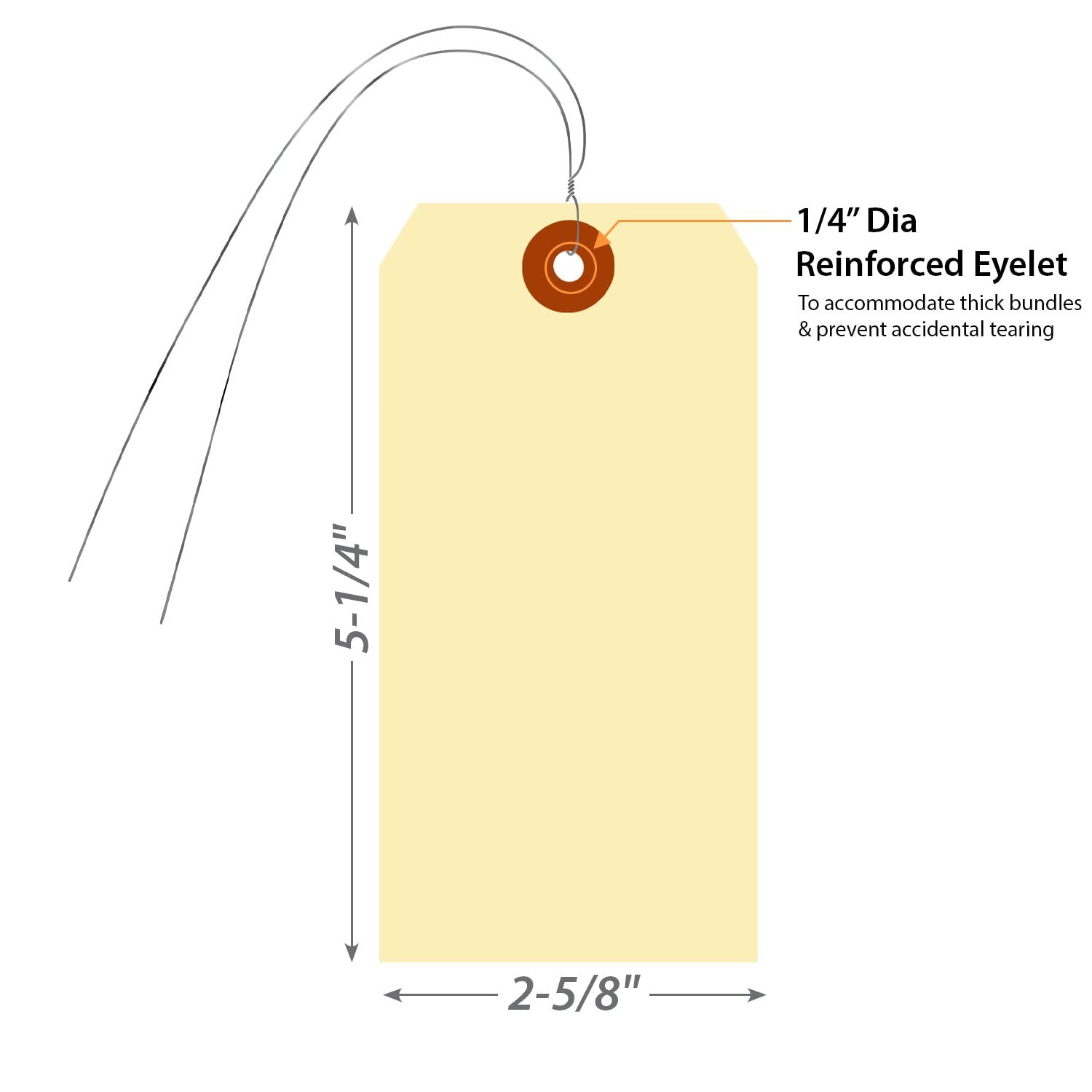 Parcel Label. Tags SmartSign Blank Manila Shipping Tags Wire Size-6 Pack of 100 5.25x2.625 ...