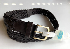 NWOT The Childrens Place Woven Braided Leather Belt size 8 yrs Easter Dress Up