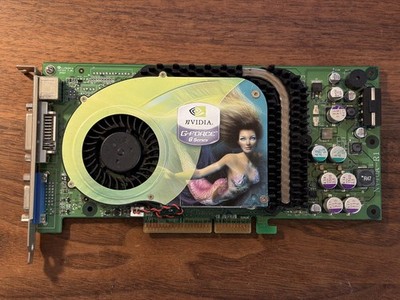 NVIDIA GeForce 6800 AGP 8X 128MB Video Card (P/N 128A8N343DX) - TESTED WORKING