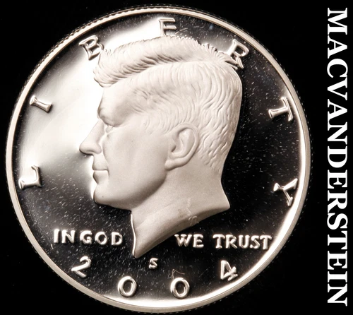 2004-S Silver Kennedy Half Dollar-Choice Gem Proof No Reserve #i2948