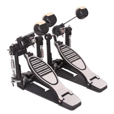 Double Kick Professional Drum Pedal Bass Foot Kick Percussion Chain Drive US