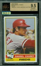 1976 TOPPS LOA # 259 DARREL CHANEY PROOF BGS 9.5 MAC SOLO FINEST $500 CARD *