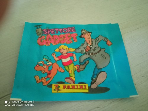 Bustina figurine Panini Ispettore Gadget 1984 sigillata e piena