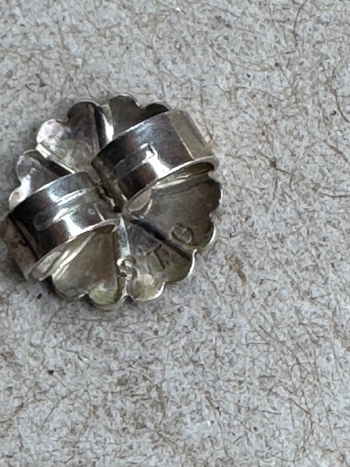 Solid Sterling .925 1" Bubble Hoop Earrings, Jumb… - image 6