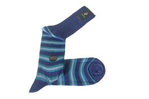 PUNTO Calze Uomo Lunghe Men's Socks Gallo Fantasy Chiffon Filo Scozia 40 - 41