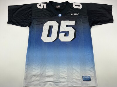 FUBU jersey, blue, Fubu 05, vintage hip hop t-shirt, 90s hip hop
