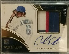 2016 Immaculate CARL EDWARDS JR. Auto Rookie Jumbo Patch Gold /25